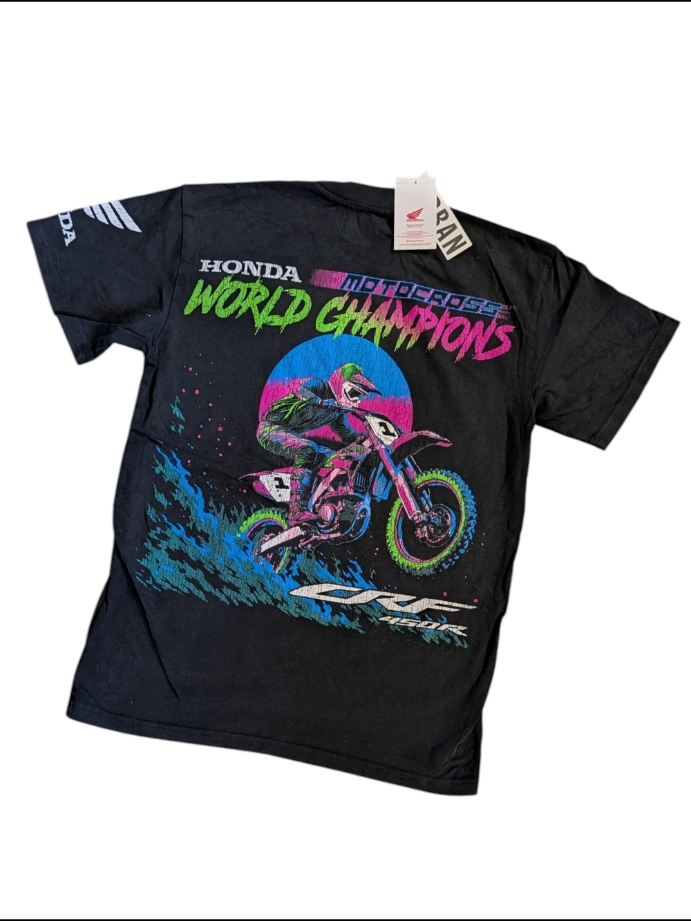 Honda Motocross Official Unisex Champion Tee Shirt Men's Small